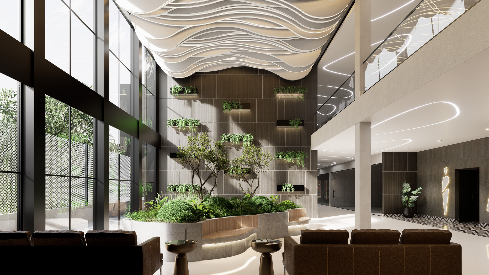 Lobby árbol central